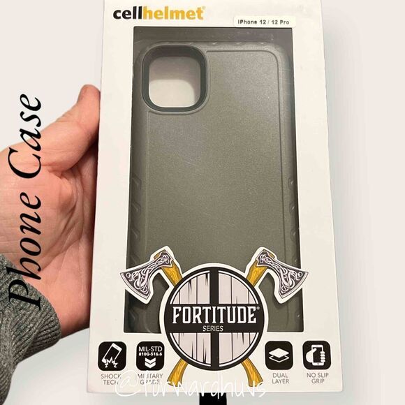 Cellhelmet Fortitude Series for iPhone 12/12 Pro Olive Drab Green - NEW - Picture 4 of 13